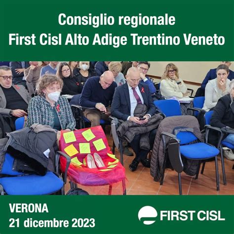 First Cisl Alto Adige Trentino Veneto si è svolto a Verona il