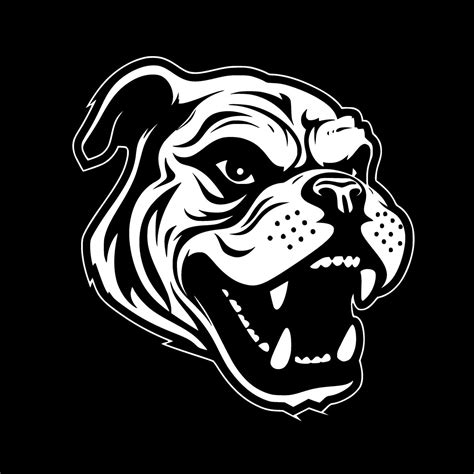 Bulldog, Black and White illustration 46979850 Vector Art at Vecteezy