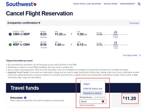 How To Cancel A Southwest Airlines Flight Points Or Cash Tickets