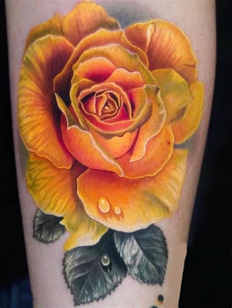 60+ Yellow Rose Tattoos And Their Meanings