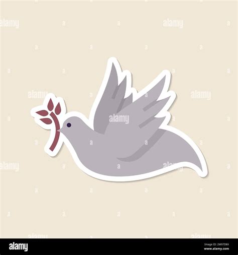 Christian dove of peace symbol sticker vector Stock Vector Image & Art ...