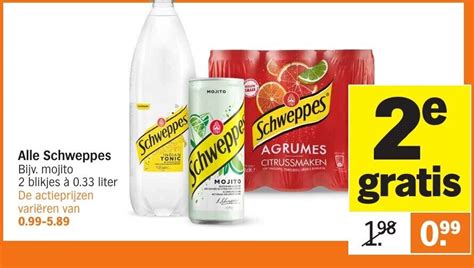 Alle Schweppes 0 33 Liter Aanbieding Bij Albert Heijn