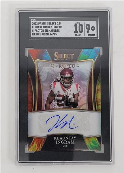 Lot Detail Keaontay Ingram Panini Select Draft Picks X Kin X