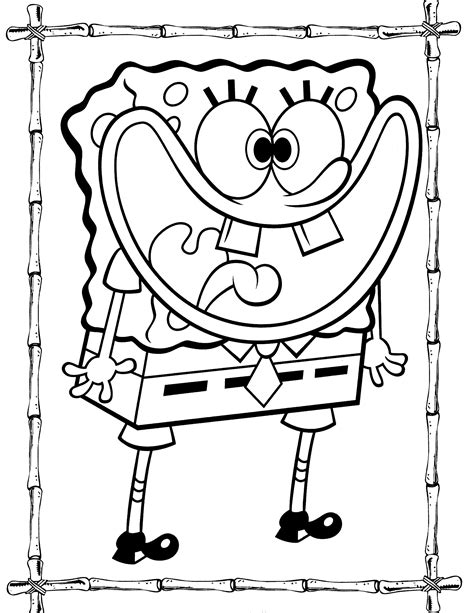 Funny Spongebob Coloring Pages at GetDrawings | Free download