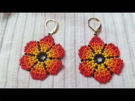 136 ARETES DE FLORES PASO A PASO EN MOSTACILLA YouTube Videos De