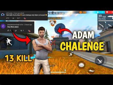 Only Adam Challenge 30 Kills In Solo Vs Squad Overpower Gameplay