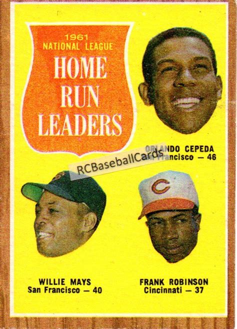 Willie Mays Orlando Cepeda Baseball Cards