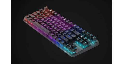 Mechanikus gamer billentyűzet BlitzWolf BW KB2 kék kapcsolóval RGB