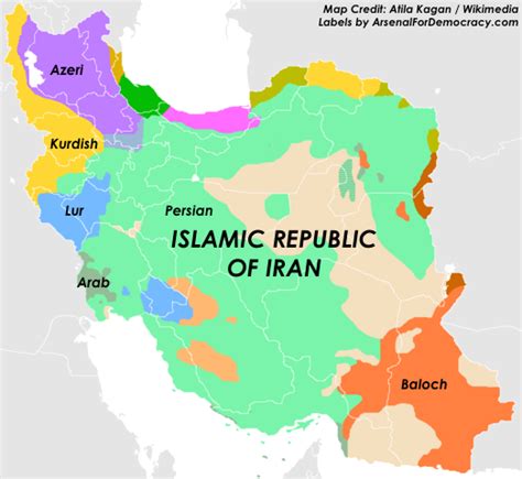 Iran Ethnic Minorities Map Arsenal For Democracy