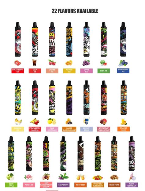 [poddis] Smok Minione Disposable 1600puffs 50mg มี12กลิ่นให้เลือก ใช้แล้วทิ้ง Shisha Chic