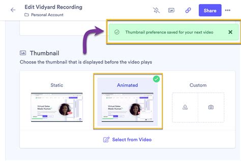 How To Change Your Video Thumbnail Vidyard Support