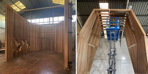 Grupo Gubia Materializa La Envolvente De Madera De La Nueva Capilla A