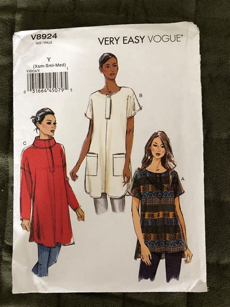 Uncut Factory Fold Very Easy Vogue Sewing Pattern V Sizes Etsy