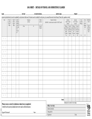 Fillable Online Beta Newporthigh Co Log Sheet Details Of Travel