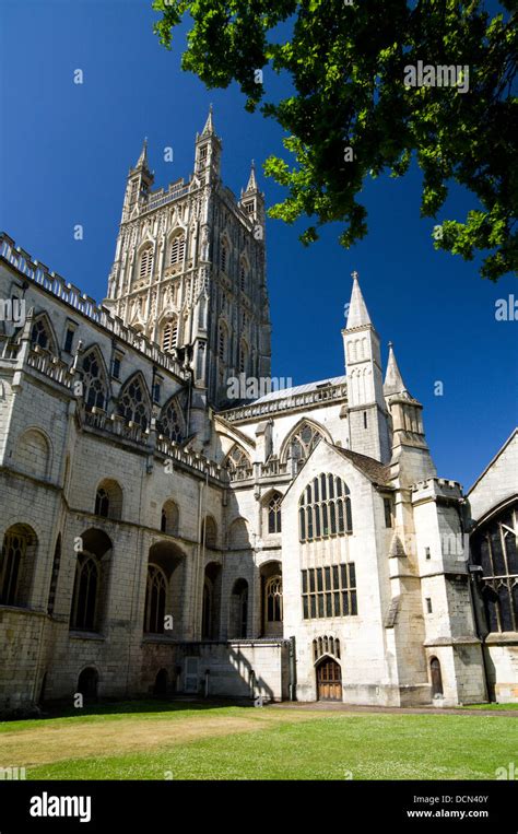 St Peters Cathedral Church, Gloucester, Gloucestershire, England Stock ...