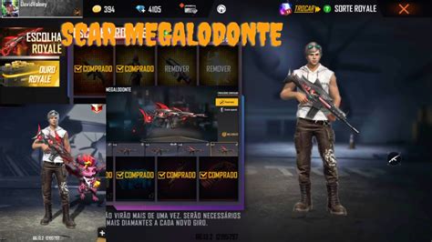 Scar Megalodonte Do N Vel At O M Ximo Free Fire Muitos Diamantes