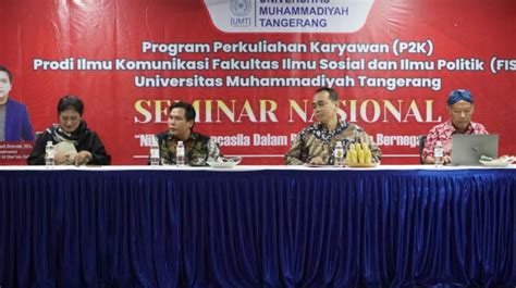 Prodi Ilmu Komunikasi Fisip Umt Gelar Seminar Nasional Pancasila Umt