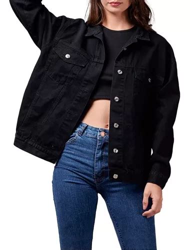 Campera Mujer Jean Rigido Oversize