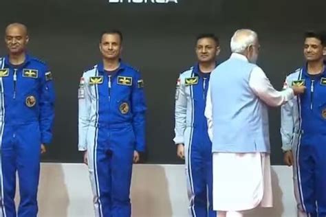 Gaganyaan Mission: PM Modi selects four astronauts, gives wings