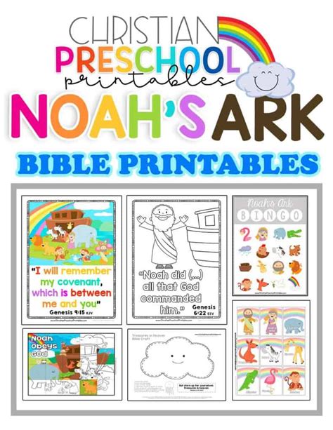 Noah's Ark Preschool Printables - Christian Preschool Printables