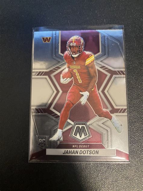 2022 Panini Mosaic 280 Jahan Dotson RC Rookie NFL Debut Washington