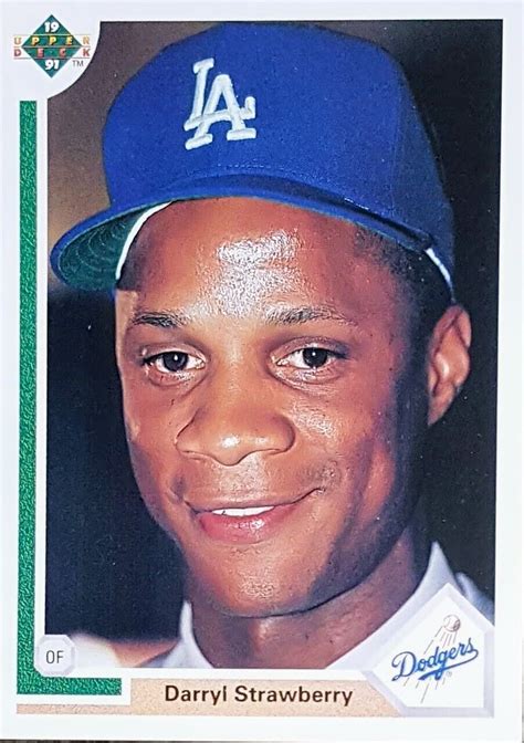 D Strawberry 245 Of Dodgers 8 More 1991 Upper Deck Baseball