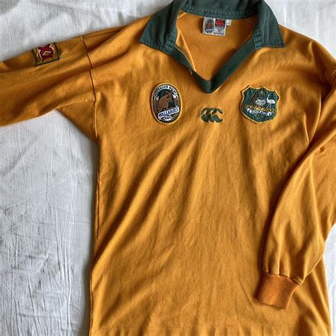 vintage australia canterbury rugby jersey depop
