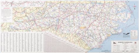 North Carolina - Roads & Highways - NC Road Map 1986