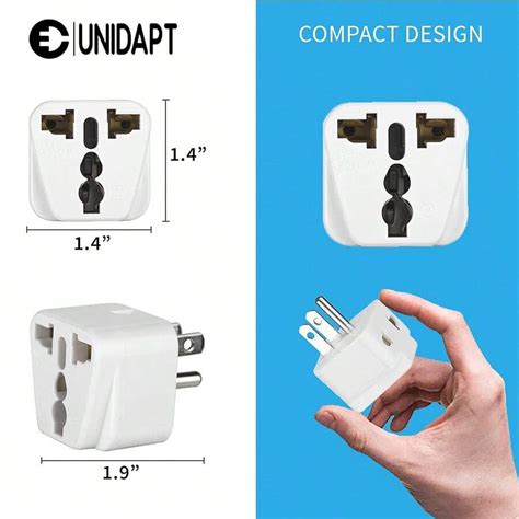 Uk To Us Travel Adapter India To Us Plug Adapter Us Adapter 2 Pack