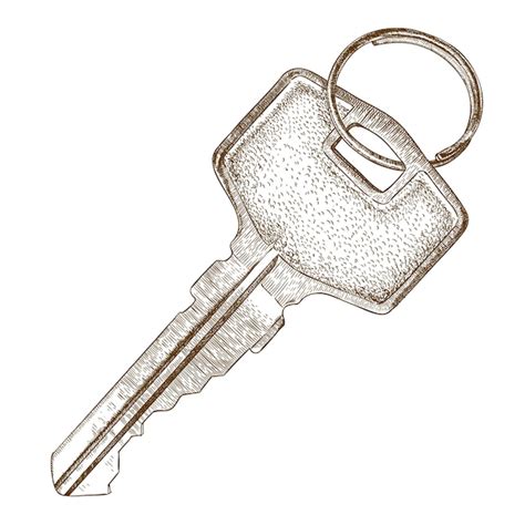 Premium Vector Engraving Illustration Of Key