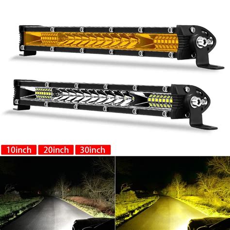 Ultra Slim LED Light Bar Combo Spot Flood Driving Luz De Trabalho Jeep