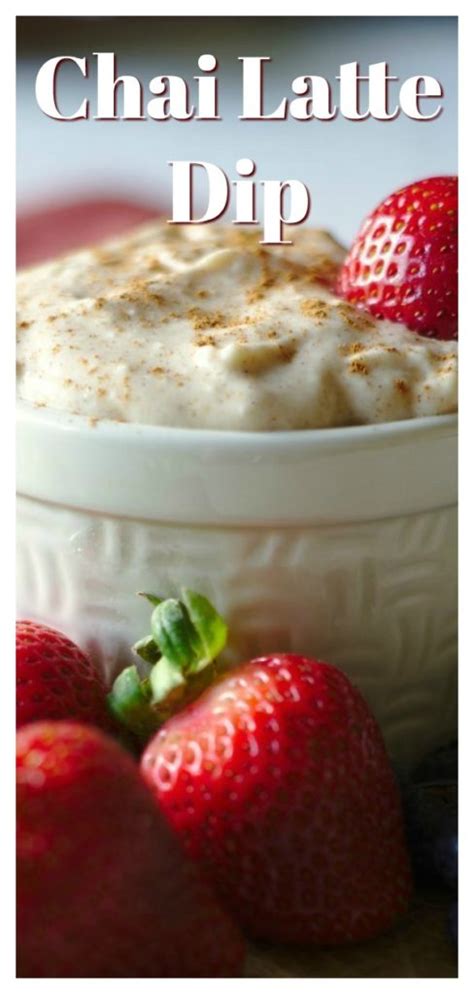 Chai Latte Dip Mildly Meandering