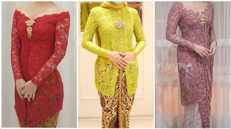 34 Inspirasi Model Baju Kebaya Modern 2021 2022 Dress Fashion Model