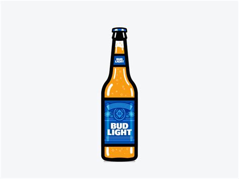 Blank Bud Light Bottle Label