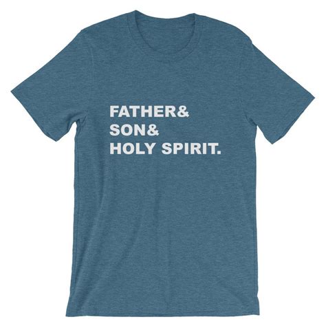 Father Son And Holy Spirit T Shirt Catholic Shirt Catholic Etsy