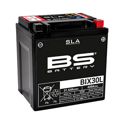 Batería BS Battery BIX30L SLA ACTIVADA R85 Motos