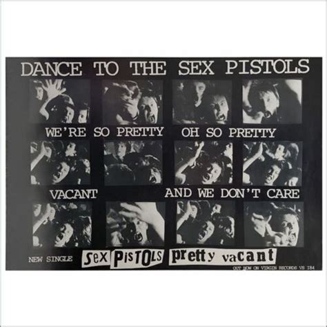 Sex Pistols Pretty Vacant Promotional Poster Uk Ebay