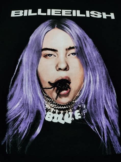 Billie Eilish Concert Tour Black Tshirt Womens Fashion Tops Shirts