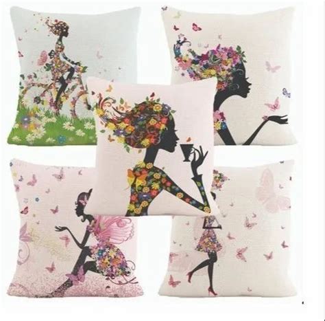 Multicolor Embroidery Digital Printed Cushion Covers At Best Price In