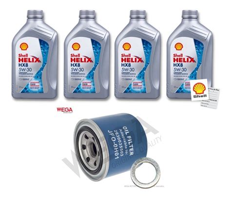 Kit Troca De Óleo Shell 5w30 E Filtro De Óleo Anel Hb20 1 6 Frete grátis