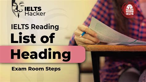 List Of Heading Exam Room Steps Cambridge Ielts Reading Tips And