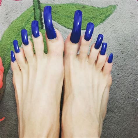 #nails #longnails #longtoenails #acrylicnails #feet #feetporn # ...