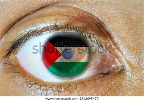 Eye Palestine Flag Sign Palestinian Independence Stock Photo 1212695470 ...