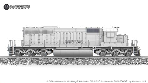 ArtStation - Locomotive EMD SD40-2 - Multitexture! | Resources