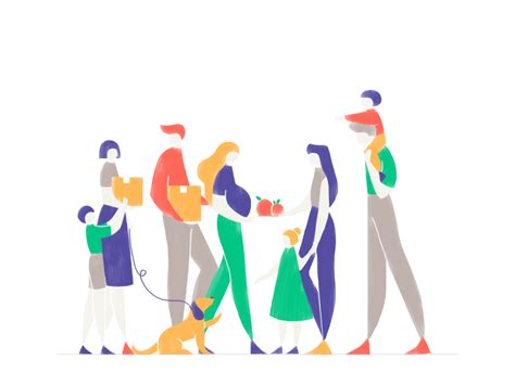 Healthy Community Illustration People Illustration Flat Illustration