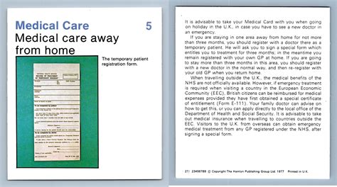 Medical Care Away From Home 5 Medical Care Home Medical Guide 1975