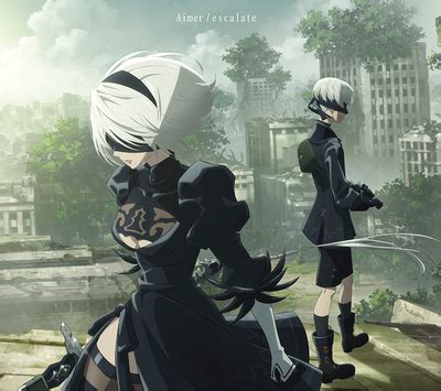 Aimerescalateアニメ描きおろしイラスト使用 ジャケット写真公開 NEWS NieR Automata Ver1 1a