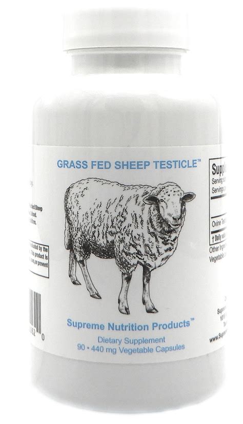 Grass Fed Sheep Testicle Supreme Nutrition Products