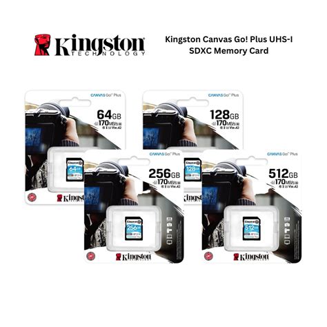 Kingston Canvas Go Plus Uhs I Sdxc Memory Card Gb Gb Gb