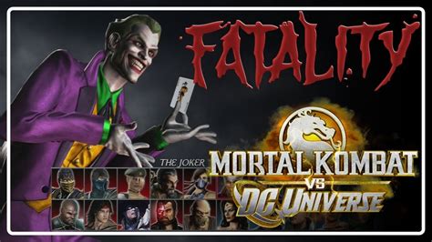 Mortal Kombat Vs Dc Universe Fatality The Joker Coringa Youtube